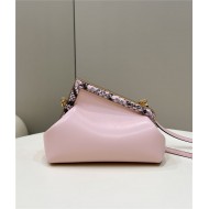 Fendi First Small Leather Bag with exotic details Pink High