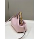 Fendi First Small Leather Bag with exotic details Pink High