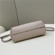 Fendi First Small Leather Bag with exotic details Milk-Tea High