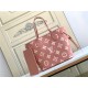 Louis Vuitton NEVERFULL MM Monogram Empreinte Pink M46329 High