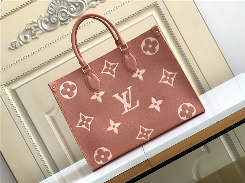 Louis Vuitton ONTHEGO MM Monogram Empreinte Pink M45495 High