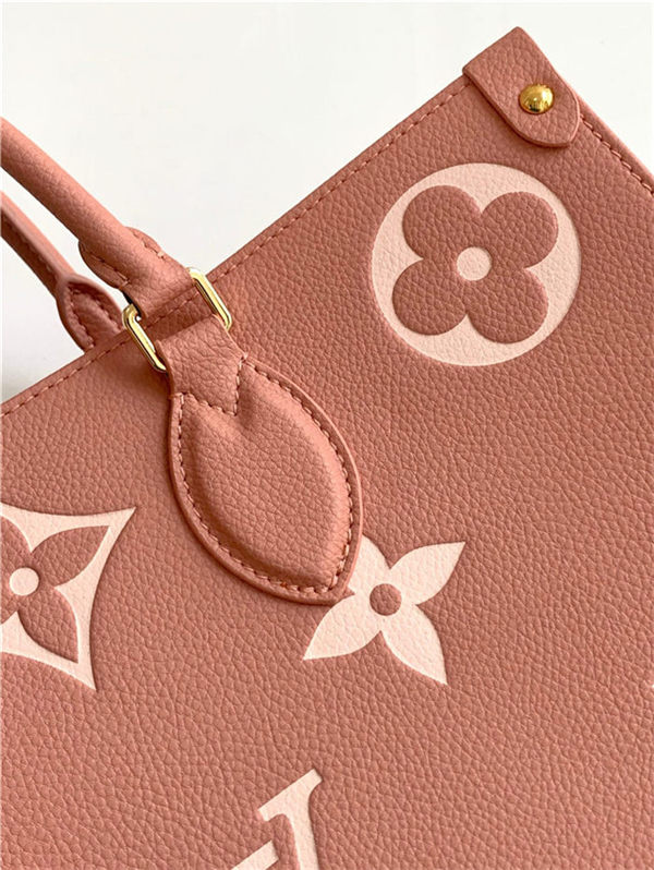 Louis Vuitton ONTHEGO MM Monogram Empreinte Pink M45495 High