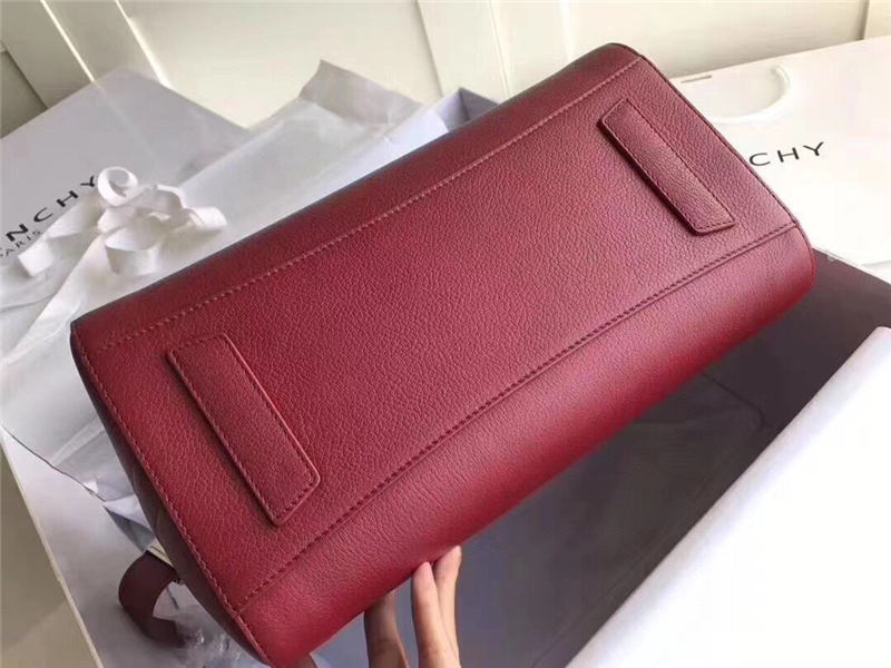 Givenchy SMALL ANTIGONA BAGE IN GRAINED LEATHER Burgundy High