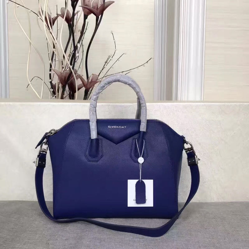 Givenchy SMALL ANTIGONA BAGE IN GRAINED LEATHER Royal Blue High