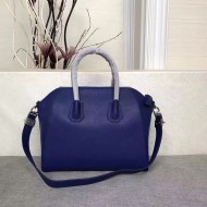 Givenchy MEDIUM ANTIGONA BAGE IN GRAINED LEATHER Royal Blue High