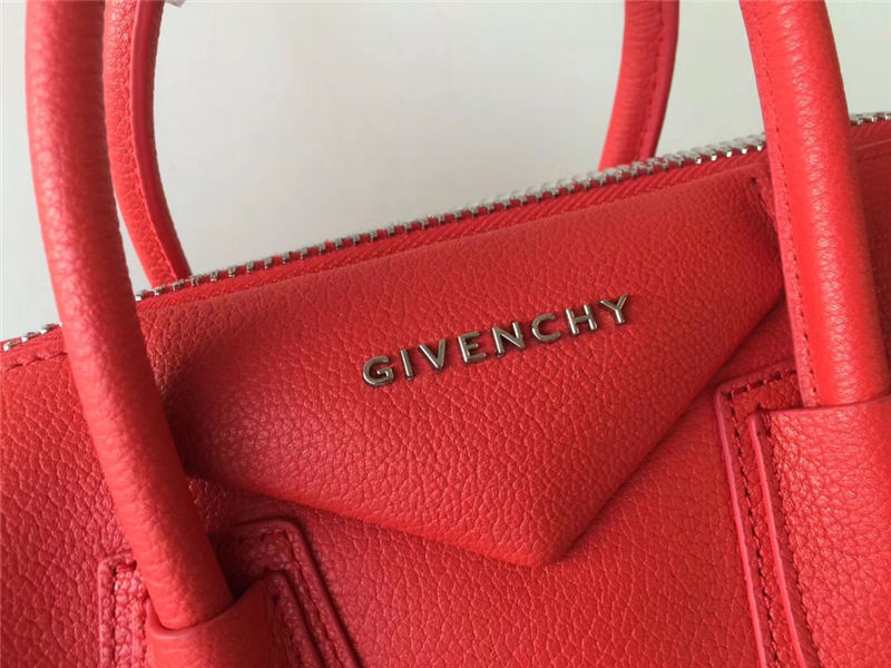 Givenchy MEDIUM ANTIGONA BAGE IN GRAINED LEATHER Red High