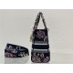 MEDIUM LADY D-LITE BAG Dior Jardin Botanique Embroidery High