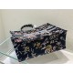 LARGE Dior BOOK TOTE Dior Jardin Botanique Embroidery Black High