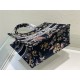 MEDIUM Dior BOOK TOTE Dior Jardin Botanique Embroidery Black High