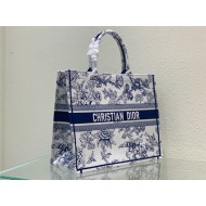 LARGE Dior BOOK TOTE Dior Jardin Botanique Embroidery Blue High