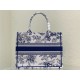 MEDIUM Dior BOOK TOTE Dior Jardin Botanique Embroidery Blue High