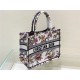 MEDIUM Dior BOOK TOTE Dior Jardin Botanique Embroidery White High