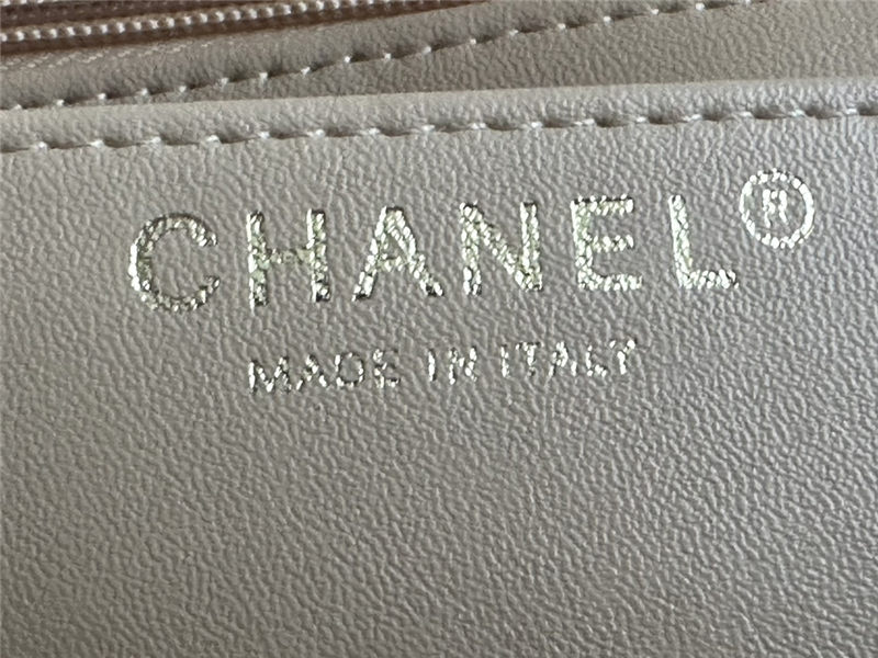 Chanel Mini Classic Flap Bag Tweed Beige High