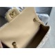 Chanel Mini Classic Flap Bag Tweed Beige High