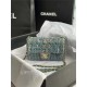 Chanel Mini Classic Flap Bag Tweed Green High