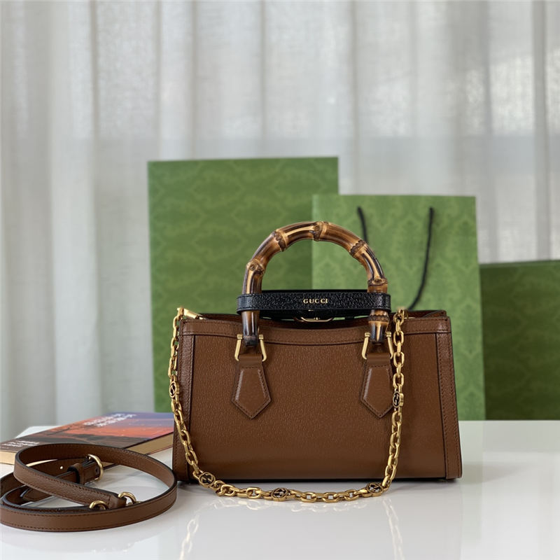 Gucci Diana small shoulder bag 735153 Brown High