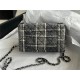 Chanel Mini Classic Flap Bag Tweed Black/Beige High