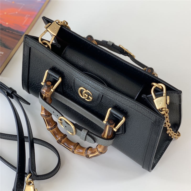 Gucci Diana small shoulder bag 735153 Black High