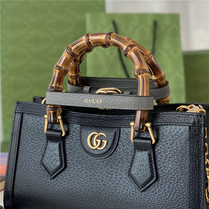 Gucci Diana small shoulder bag 735153 Black High