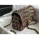 Chanel Mini Classic Flap Bag Tweed Colorful High