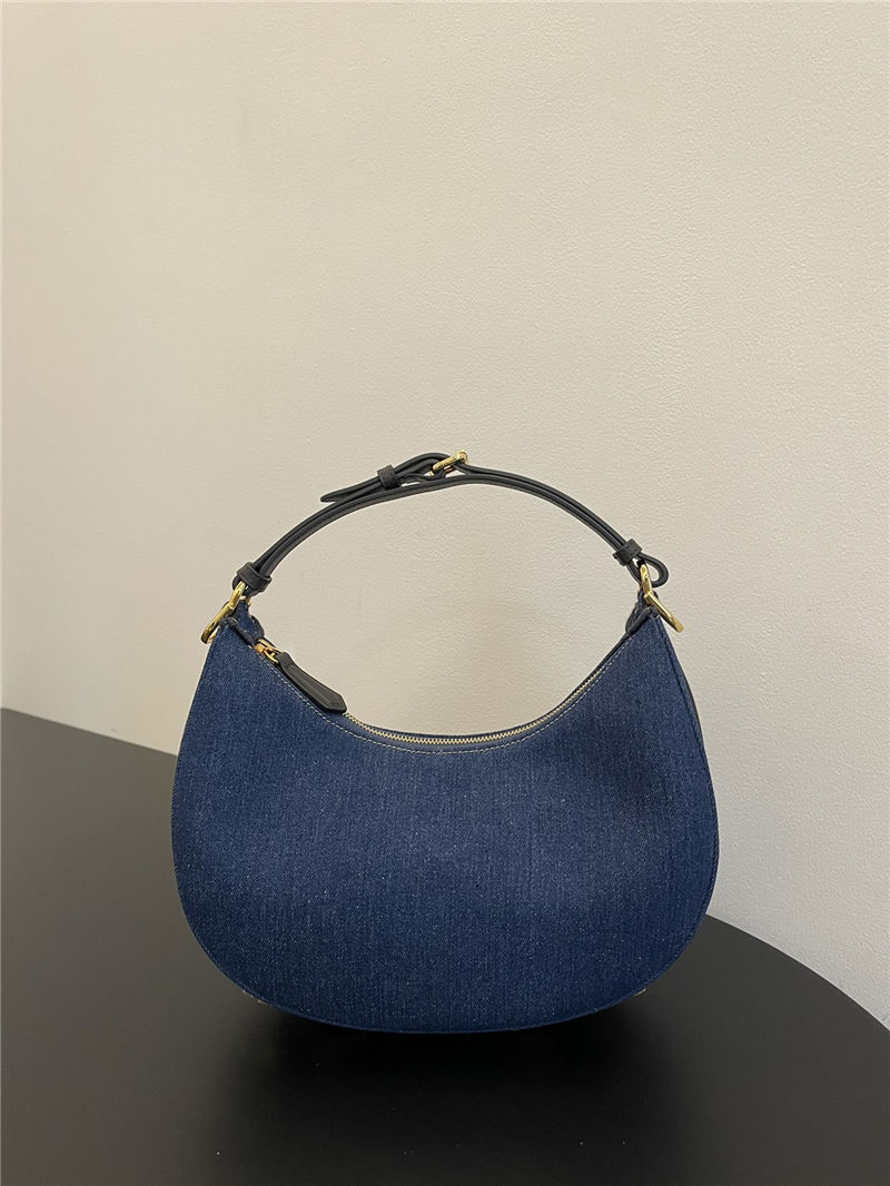 Fendigraphy Small Denim Bag High