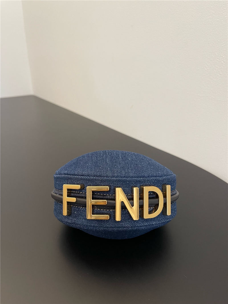 Fendigraphy Nano Denim Bag High