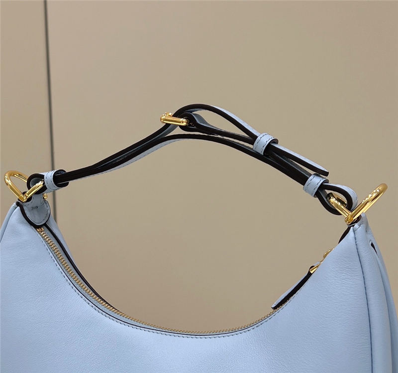 Fendigraphy Small Leather Bag Blue High