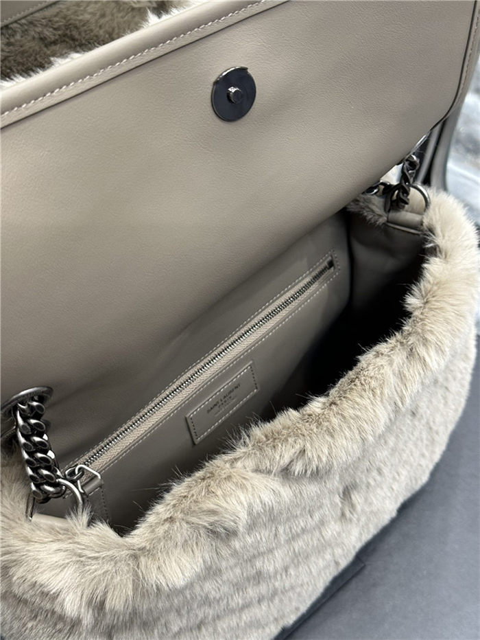 NIKI MEDIUM CHAIN BAG IN SHEARLING High