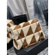 JAMIE GIANT CHAIN BAG "CARRÉ RIVE GAUCHE" IN SUEDE AND SHEARLING PATCHWORK High