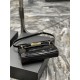 MANHATTAN SMALL SHOULDER BAG IN SILK SATIN AND LEATHER High