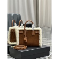 SAC DE JOUR SUPPLE BABY IN SUEDE AND SHEARLING High