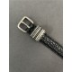 YSL HUBLOT LOOP BELT IN CROCODILE-EMBOSSED LEATHER 20MM Silver High