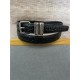 YSL HUBLOT LOOP BELT IN CROCODILE-EMBOSSED LEATHER 20MM Silver High