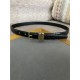 YSL HUBLOT LOOP BELT IN CROCODILE-EMBOSSED LEATHER 20MM Gold High