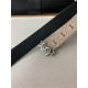 YSL BELT MONOGARM ALL OVER 30MM Silver High