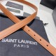 YSL BELT IN SMOOTH LEATHER 20MM 1-0510 Gold Camel High