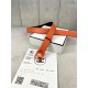 Chanel BELT Calfskin 30MM 2-1102 Orange 2022 High