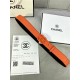 Chanel BELT Calfskin 30MM 2-1102 Orange 2022 High