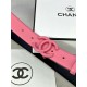 Chanel BELT Calfskin 30MM 2-1102 Rose Pink 2022 High