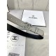 Chanel BELT Calfskin 30MM 2-1102 Grey 2022 High