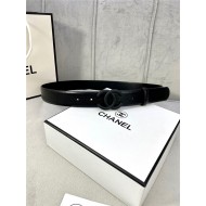 Chanel BELT Calfskin 30MM 2-1102 Black 2022 High