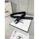 Chanel BELT Calfskin 30MM 2-1102 Black 2022 High