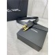 Chanel BELT Calfskin Gold/Silver Metal 30MM 2-1011 Black 2022 High