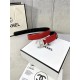 Chanel BELT Calfskin Gold/Silver Metal & Strass 30MM 2-1005 Red 2022 High