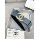 Chanel BELT Calfskin Gold/Silver Metal & Strass 30MM 2-1005 Grey Blue 2022 High