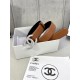 Chanel BELT Calfskin Gold/Silver Metal & Strass 30MM 2-1005 Brown 2022 High