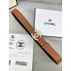 Chanel BELT Calfskin Gold/Silver Metal & Strass 30MM 2-1005 Brown 2022 High