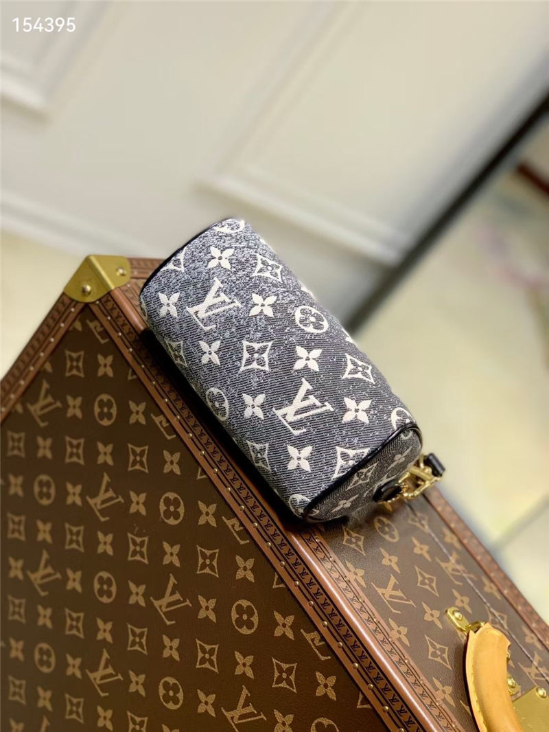 Louis Vuitton NANO SPEEDY Denim textile jacquard M82242 High