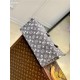 Louis Vuitton ONTHEGO MM Denim textile jacquard M46448 High