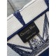 MEDIUM Dior BOOK TOTE Dior Rêve d'Infini Embroidery Blue High